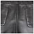 Balenciaga Mini Short in pelle nera con 2 tasche Nero - vista 3