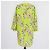 Mini abito Emilio Pucci in misto cotone verde con stampa paisley, scollo a V e maniche a tre quarti - vista 3