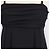 Moschino Cheap And Chic Moschino Cheap & Chic Schwarzes Mini-Kleid mit Rüschen und schmalen Trägern - Ansicht 4