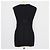 Top sin mangas de punto de viscosa mezcla Just Cavalli negro con cuello en V - vista 3