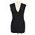 Top sin mangas de punto de viscosa mezcla Just Cavalli negro con cuello en V