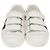 Gucci New Ace Low Top Sneaker aus weißem Leder mit Grip-Riemen