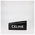 Céline Clutch asimétrica Celine de piel negra con logo Negro