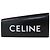 Céline Celine asymmetrische Clutch aus schwarzem Leder mit Logo