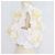 Autre Marque Acler Jackhill Top Weiß/Gelb mit 3D-Blumenapplikationen Roh - Ansicht 2