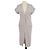 Cárdigan de punto abierto en mezcla de algodón beige Brunello Cucinelli Gris