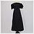 Autre Marque Abito midi Akiranaka off shoulder in lino e cotone nero