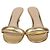 Mules Bijoux de piel dorada Gianvito Rossi Dorado