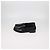 Prada Black Brushed Leather Slip On Loafers - view 4