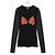 Loewe Top de Malla Manga Larga Estampado Anthurium - Negro Roja