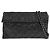 Chanel Chain Flap Quilted Iridescent Fabric Small Nero