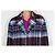 Autre Marque Abrigo Andre Tan Smart Couture de mezcla de lana a cuadros Negro Rosa Azul Multicolor - vista 8