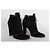 Tabitha Simmons Stivaletti in suede nero con borchie - vista 3