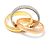 Cartier Trinity Ring Diamant Pavé Tricolor 18K Gold Gr. 53 Silber Pink Golden - Ansicht 2