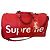 Louis Vuitton x Supreme Keepall Bandoulière 45 Borsa da Viaggio Pelle Epi Rossa Rosso