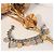 Bracciale Dolce & Gabbana Gipsy Coin Charm in acciaio argento e oro D'oro Silver hardware Gold hardware - vista 16
