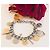 Bracciale Dolce & Gabbana Gipsy Coin Charm in acciaio argento e oro D'oro Silver hardware Gold hardware - vista 5