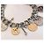 Bracciale Dolce & Gabbana Gipsy Coin Charm in acciaio argento e oro D'oro Silver hardware Gold hardware - vista 6