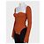 NWT KHAITE Orange geripptes Langarm-Top - Größe S Gebraucht - Ansicht 2