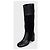 Timeless CHANEL Black Suede & Leather Block Heel Boots EU 37 Pre-owned - view 3