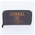 Chanel Deauville Denim Langer Geldbeutel Braun