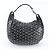 Borsa a tracolla Jimmy Choo Sky Bag in pelle con borchie a stella Nero Argento - vista 3