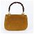 Gucci Bamboo Handtasche aus Leder Braun Gelb - Ansicht 3