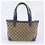 Saco Tote Gucci em lona GG e couro Marrom Azul - vista 3