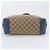 Saco Tote Gucci em lona GG e couro Marrom Azul - vista 5