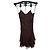 Christian Dior Braunes Seidenkleid mit Rüschen