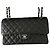 Timeless Chanel Classic Flap Bag Pelle Caviar Nera Nero