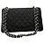 Timeless Chanel Classic Flap Bag Pelle Caviar Nera Nero - vista 3
