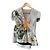 Karen Millen Blusa de seda con estampado floral Rosa Blanco Azul Verde