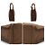 Hermès Borsa Tote Hermes Paris Brown Canvas Her Line Herline MM Yale Marrone - vista 3