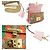Gucci Borsa a tracolla piccola con catena GG Supreme Strawberry Padlock Rosa - vista 4