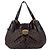 Louis Vuitton Borsa a mano e a tracolla Sistina in tela Damier Ebene e pelle Marrone