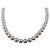 Autre Marque Collar de perlas Akoya blancas de 7 mm con cierre swirl plateado Blanco - vista 5