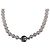 Autre Marque Collar de perlas Akoya blancas 7 mm con cierre de caja de plata floral Blanco - vista 4