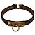 Ring Hermès Bracciale Mini Rivale Hermes in pelle Taupe con hardware Gold Taglia S Grigio