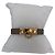 Ring Hermès Bracciale Mini Rivale Hermes in pelle Taupe con hardware Gold Taglia S Grigio - vista 6