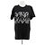 Mm6 Schwarzes T-Shirt aus Baumwolle