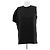 Laurence Bras Camiseta negra asimétrica Negro