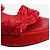 Hermès  zeppe in pelle intrecciata e rafia rosse - size EU 39 (UK 6) Rosso - vista 5
