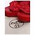 Hermès  zeppe in pelle intrecciata e rafia rosse - size EU 39 (UK 6) Rosso - vista 7