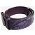 Autre Marque Gürtel in violetter Echsen-Optik Lila - Ansicht 2