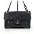 Chanel Borsa a tracolla CC Crave in pelle caviar matelassé nera 2013 Nero - vista 8