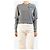 Chloé Grauer Rippstrick-Pullover mit Herz - size S