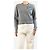 Chloé Grauer Rippstrick-Pullover mit Herz - size S - Ansicht 3