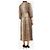 Autre Marque Vestido midi marrón con estampado de guepardo - size UK 10 Castaño - vista 2