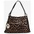 Fendi Bolso de hombro de leopardo marrón Castaño